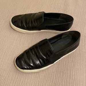 Vince Black Slip-On Shoes. Size 8 M / 38